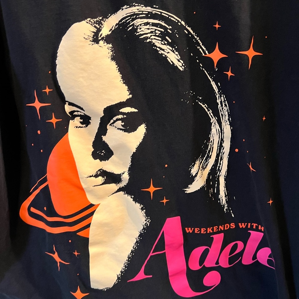 Adele “Weekends With Adele” Graphic Tee Black Tou… - image 3